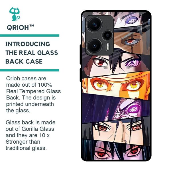 Anime Eyes Glass Case for Poco F5 5G Online Sale