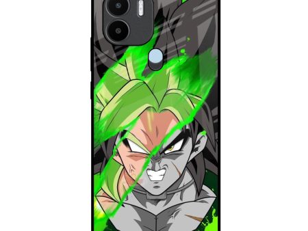 Anime Green Splash Glass Case for Redmi A1 Plus Hot on Sale