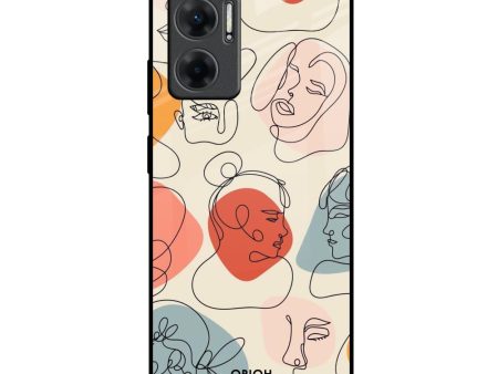 Abstract Faces Glass Case for Redmi 11 Prime 5G Online