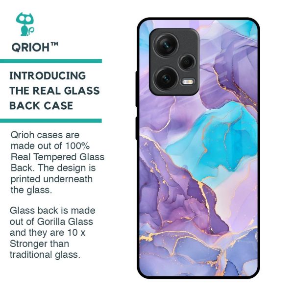 Alcohol ink Marble Glass Case for Redmi Note 12 Pro 5G on Sale