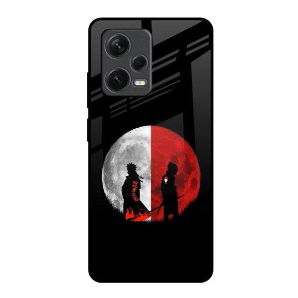 Anime Red Moon Glass Case for Redmi Note 12 Pro 5G Cheap