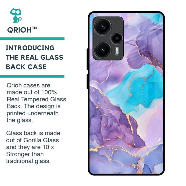 Alcohol ink Marble Glass Case for Poco F5 5G Online now