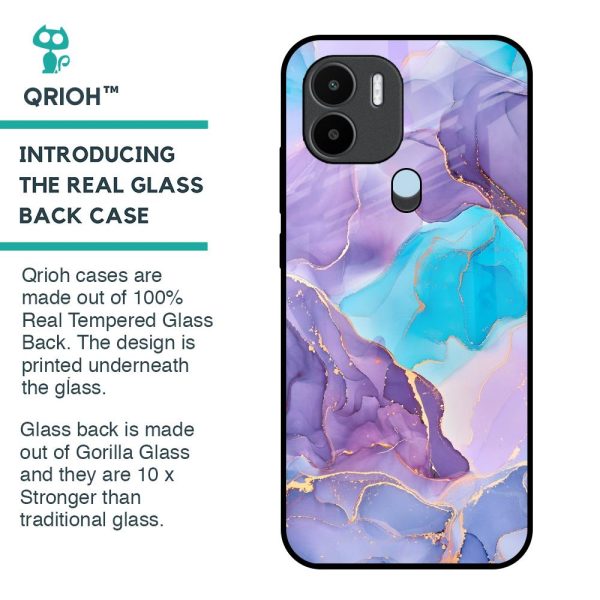 Alcohol ink Marble Glass Case for Redmi A1 Plus Online Hot Sale