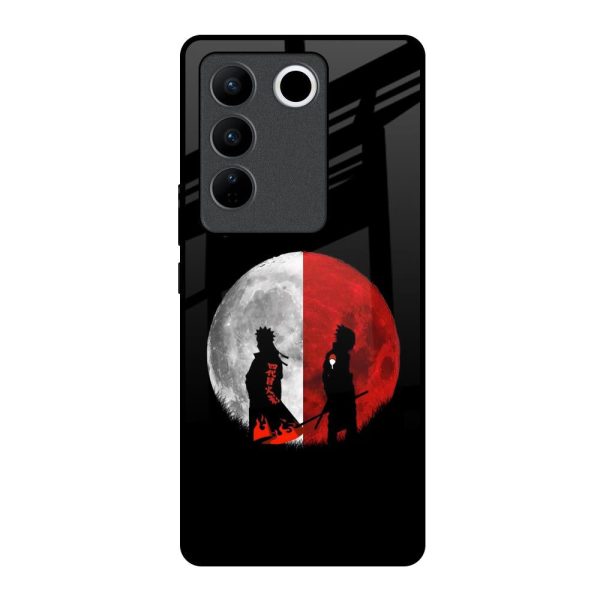 Anime Red Moon Glass Case for Vivo V27 Pro 5G Hot on Sale