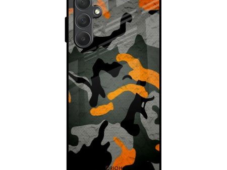 Camouflage Orange Glass Case For Samsung Galaxy F54 5G Supply