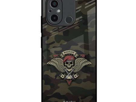 Army Warrior Glass Case for Redmi 12C on Sale