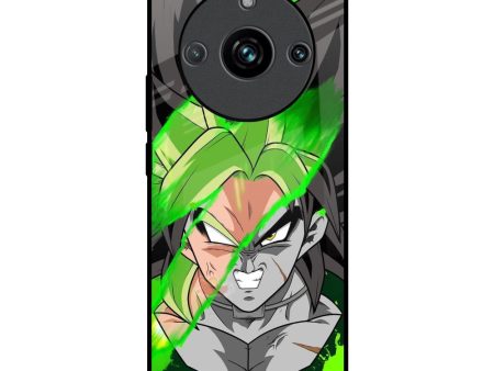 Anime Green Splash Glass Case for Realme 11 Pro Plus 5G Cheap