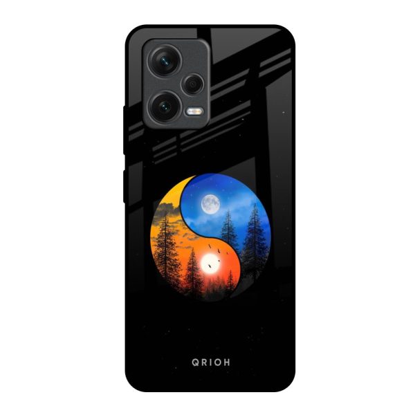 Yin Yang Balance Glass Case for Redmi Note 12 5G Online