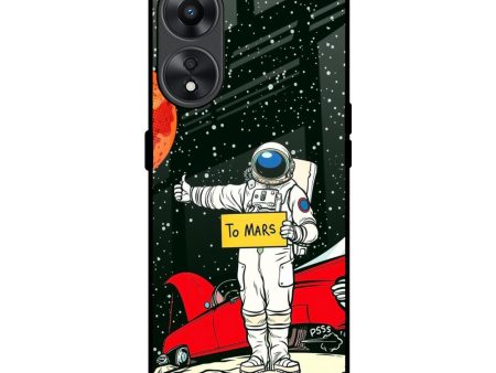 Astronaut on Mars Glass Case for Oppo A78 5G on Sale