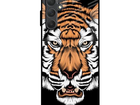 Angry Tiger Glass Case For Samsung Galaxy F54 5G Cheap