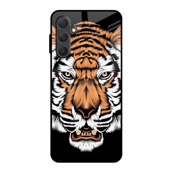 Angry Tiger Glass Case For Samsung Galaxy F54 5G Cheap