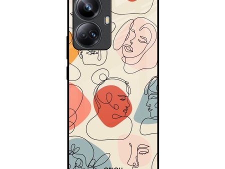 Abstract Faces Glass Case for Realme 10 Pro Plus 5G Sale