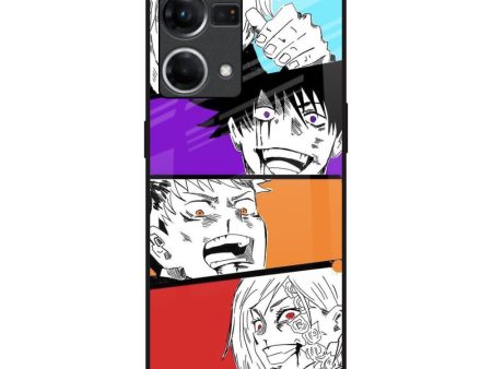 Anime Sketch Glass Case for Oppo F21s Pro Online