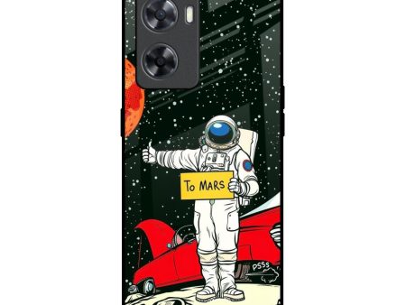 Astronaut on Mars Glass Case for OPPO A77s Fashion