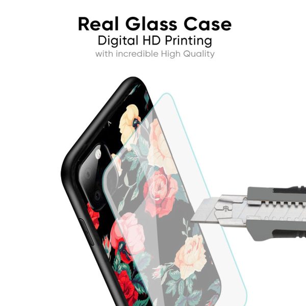 Floral Bunch Glass Case For Redmi Note 12 5G Online now