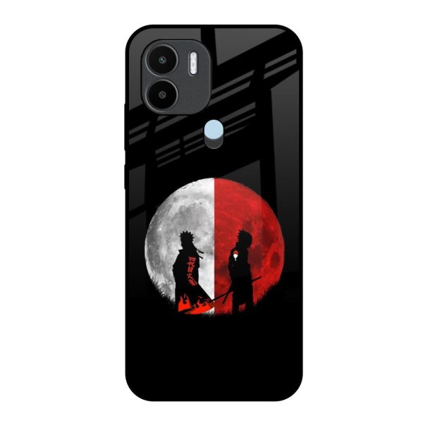 Anime Red Moon Glass Case for Redmi A1 Plus For Cheap