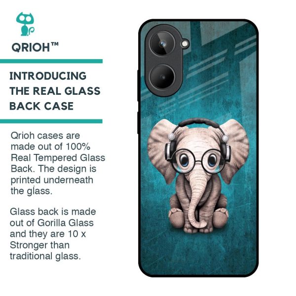 Adorable Baby Elephant Glass Case For Realme 10 Online Hot Sale