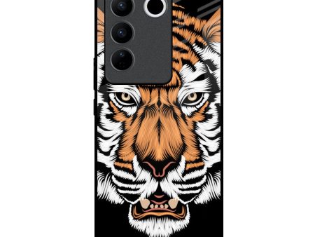 Angry Tiger Glass Case For Vivo V27 Pro 5G Discount