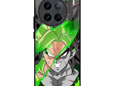 Anime Green Splash Glass Case for Vivo X90 Pro 5G For Sale