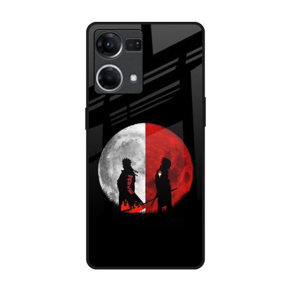 Anime Red Moon Glass Case for Oppo F21s Pro Online