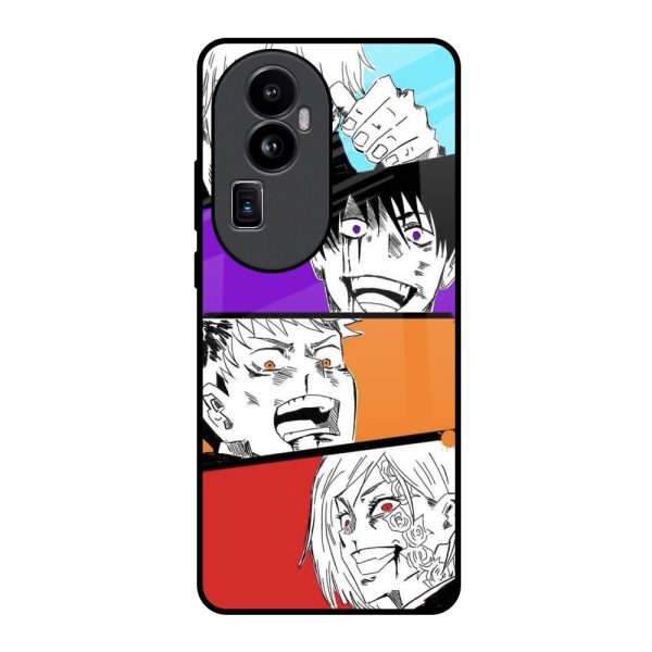 Anime Sketch Glass Case for Oppo Reno10 Pro Plus 5G Discount