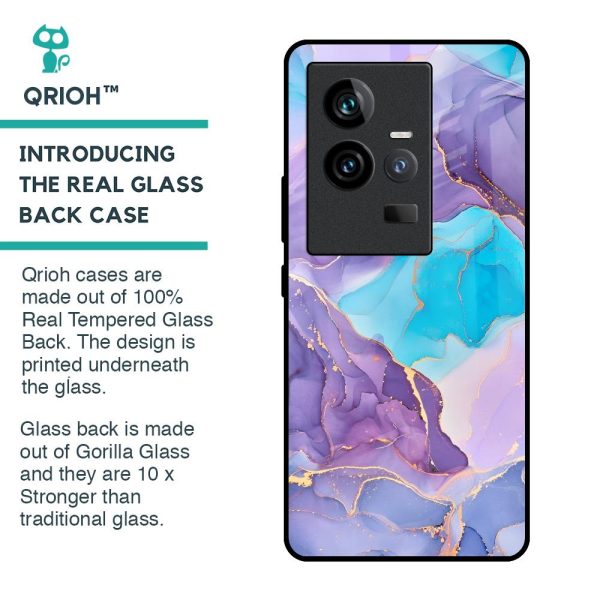 Alcohol ink Marble Glass Case for iQOO 11 Hot on Sale