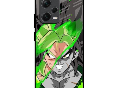 Anime Green Splash Glass Case for Redmi Note 12 Pro 5G Sale