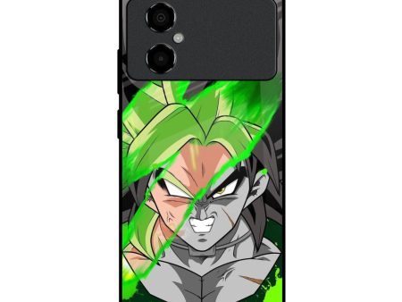 Anime Green Splash Glass Case for Poco M4 5G Online now