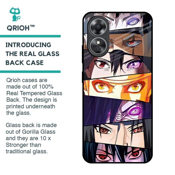 Anime Eyes Glass Case for OPPO A17 Supply