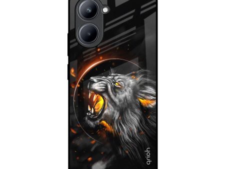 Aggressive Lion Glass Case for Realme C33 For Cheap