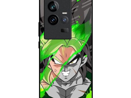 Anime Green Splash Glass Case for iQOO 11 Fashion