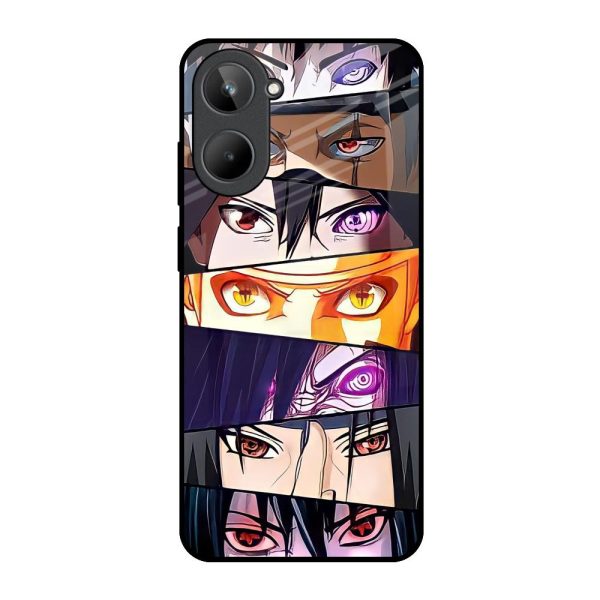 Anime Eyes Glass Case for Realme 10 Hot on Sale