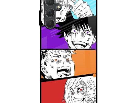 Anime Sketch Glass Case for Samsung Galaxy F54 5G Fashion