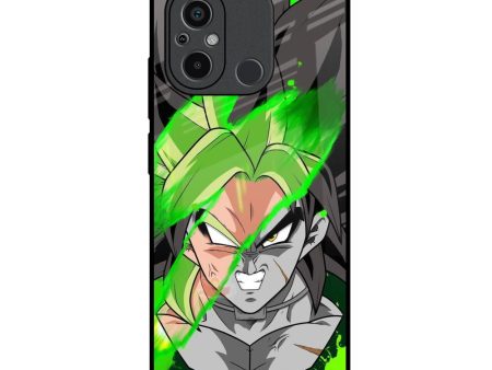 Anime Green Splash Glass Case for Redmi 12C Online now