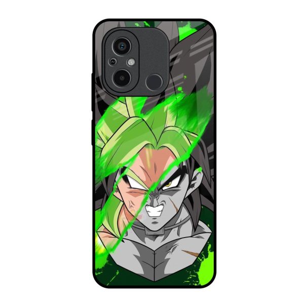 Anime Green Splash Glass Case for Redmi 12C Online now