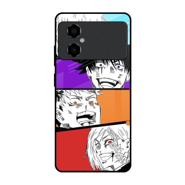 Anime Sketch Glass Case for Poco M4 5G Supply