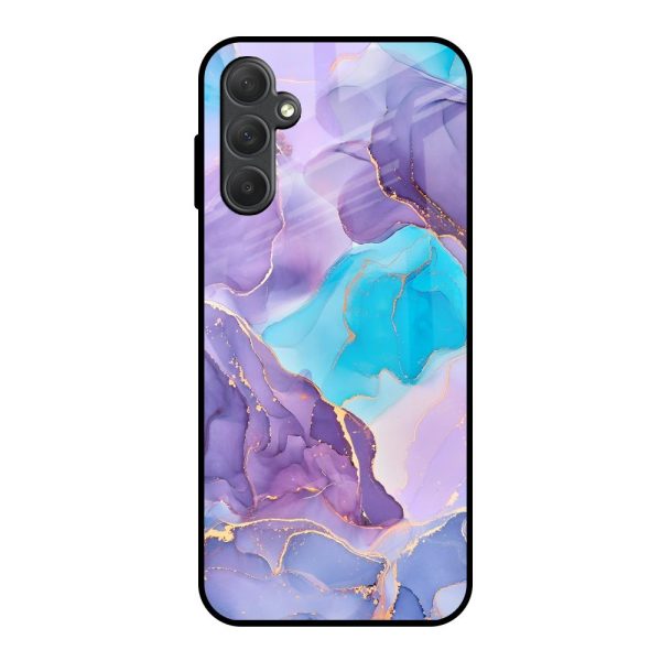 Alcohol ink Marble Glass Case for Samsung Galaxy M14 5G Online Sale