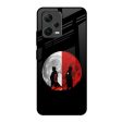 Anime Red Moon Glass Case for Redmi Note 12 5G Online now