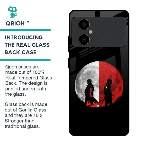 Anime Red Moon Glass Case for Poco M4 5G For Sale