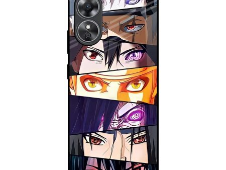 Anime Eyes Glass Case for OPPO A17 Supply