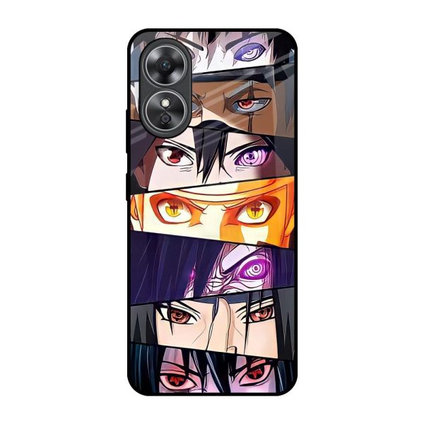 Anime Eyes Glass Case for OPPO A17 Supply