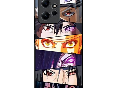 Anime Eyes Glass Case for Redmi Note 12 on Sale