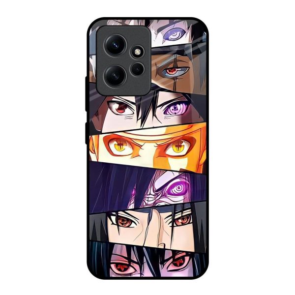 Anime Eyes Glass Case for Redmi Note 12 on Sale