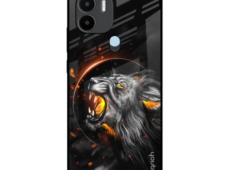 Aggressive Lion Glass Case for Redmi A1 Plus Hot on Sale