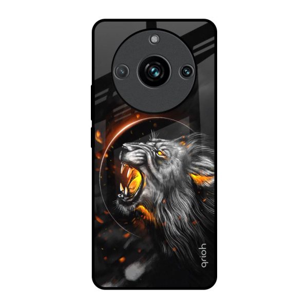 Aggressive Lion Glass Case for Realme 11 Pro Plus 5G Discount