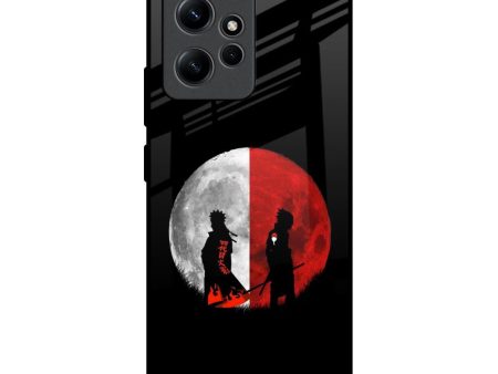 Anime Red Moon Glass Case for Redmi Note 12 For Cheap