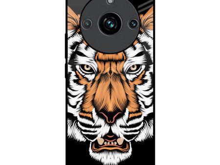 Angry Tiger Glass Case For Realme 11 Pro Plus 5G For Sale