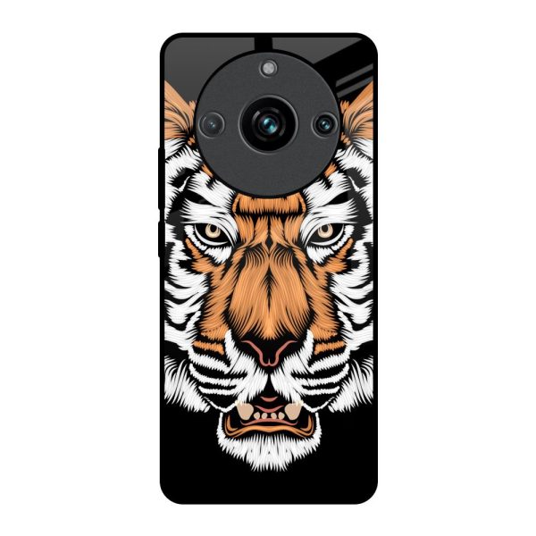 Angry Tiger Glass Case For Realme 11 Pro Plus 5G For Sale