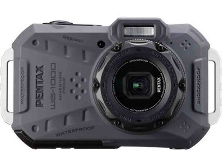 Pentax WG-1000 Digital Camera Gray on Sale