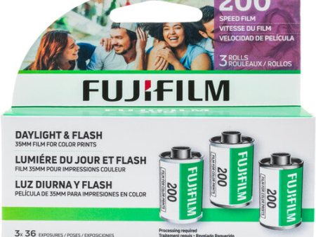 Fujifilm 200 Color Negative 35mm Film | 36 Exposures 3 Pack Sale